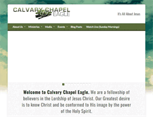 Tablet Screenshot of calvarychapeleagle.com